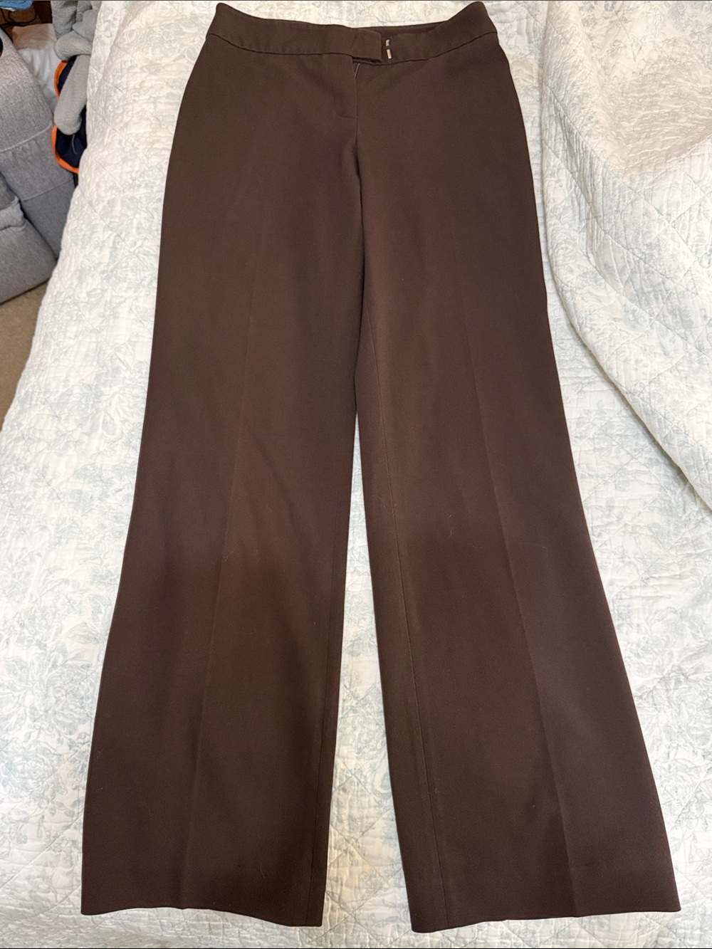 Thalian Wide-Leg Dress Pants in Dark Brown